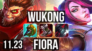 WUKONG vs FIORA (TOP) | 4/1/5 | KR Master | 11.23