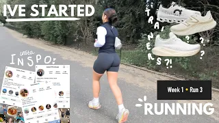 IVE STARTED RUNNING!! running vlog, beginner training // running inspo