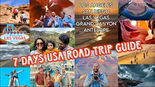 1 week USA Road Trip Guide | California Nevada Arizona