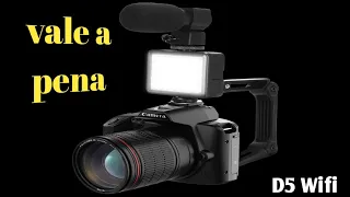 Câmera DSLR D5 4k Wifi,2023