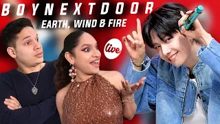 Waleska & Efra react to BOYNEXTDOOR Singing Live for the first time ft Earth Wind Fire, Serenade