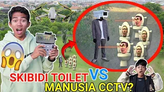 DRONE MENANGKAP NAMPAK SKIBIDI TOILET VS MANUSIA CCTV?! KEREN BANGET! | Mikael TubeHD