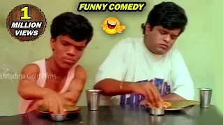 Kannada Comedy Videos || Tennis Krishna Eating Comedy || Kannadiga Gld Films