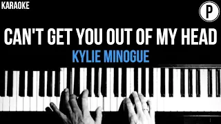 Kylie Minogue - Can't Get You Out Of My Head  Karaoke Acoustic Piano Instrumental Cover Lyrics