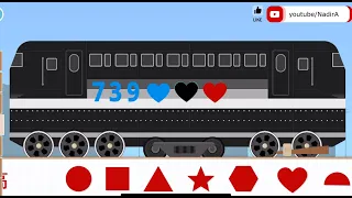 Labo Brick Train - Labo Lado - Polar Express - Brick Train - Labo Train - Black Passenger Train #099