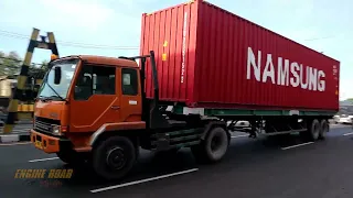 Truck spotting traffic sound!! noisy highway with the sound of trucks and large vehicles Trailer