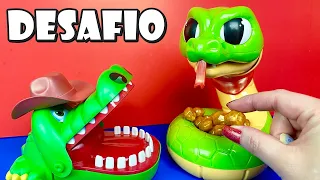 Tia Flá X Produção PIOR DESAFIO Do Canal Crocodilo e Cobra Maluca