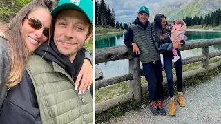 Valentino Rossi porta la figlia Giulietta per la prima volta in montagna