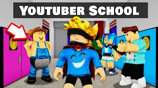 First Day at YOUTUBER SCHOOL in Roblox Brookhaven RP!!