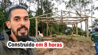 TimeLapse Construção de GALPÃO em 8 horas Família X Dia 101