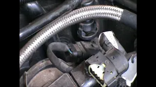 Mercedes w203 w204  vacuum hose replacement crankcase c class 2004 rough idle, engine light on