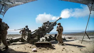 U.S. Marines M777 Howitzer Artillery Live Fire Special Force