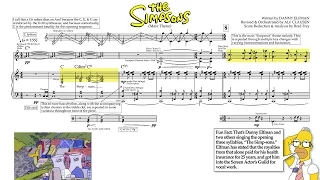 "The Simpsons Theme" (Score Reduction & Analysis)