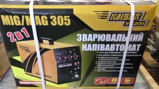 Инверторный полуавтомат KAISER MIG/MAG 305 2в1(обзор и тест)