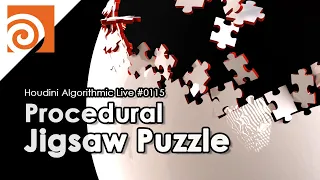 Houdini Algorithmic Live #115 -  Procedural Jigsaw Puzzle