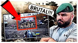 Terrifying Moment Ukrainian Forces Cripple Russian Army in Near Bakhmut (British Marine Reacts)