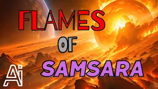 Flames of Samsara - 4K AI visualization with AI generated music.