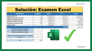 Prueba de Examen Básico de Microsoft Excel (Resolviendo Examen paso a paso)