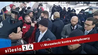 Morawiecki kontra związkowcy Sierpień 80 w Katowicach: "Poseł ze Śląska, oszust z Wrocławia"