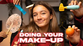 ASMR - DOING YOUR MAKEUP BUT WITH THE WRONG TOOLS!