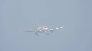 Easy Jet landing in Gibraltar Saturday 25th July 2020