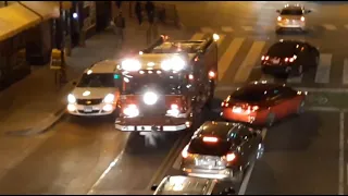 Chicago Fire Department Engine 35 & Truck 28 Responding