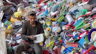 Gaza: 1.000 Liter Diesel aus 1,5 Tonnen Plastikmüll