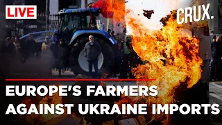 Thousands Of Farmers From East Europe Throng Czech-Slovakia Border To Protest Imports From Ukraine