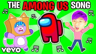 THE AMONG US SONG! 🎵 (ft. ALPHABET LORE, RAINBOW FRIENDS, & MORE) (Official LankyBox Music Video)