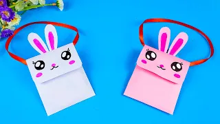 Оригами сумка из бумаги | Как сделать бумажную мини сумочку своими руками | Paper bag kawaii