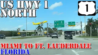 US 1 North - Miami to Fort Lauderdale - Florida - 4K Highway Drive