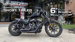 HD-Iron 883 Short Tailed Sportster (ท้ายสั้น) เปลี่ยนแฮนด์  BC Handlebar 6" Window