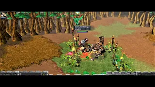 Warcraft 3 Versus - Tuskmaster (Quillboar Tribes) Vs Tauren Chieftain (Orcs) - Level 10