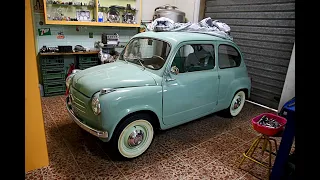 Abbandonata in una concessionaria per una permuta .... FIAT 600 del 1957