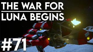 The war for Luna begins... - Space Engineers solo survival #71