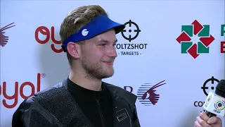 Interview Jiri PRIVRATSKY 50m Rifle 3 Positions Men - 2023 Baku (AZE) - ISSF World Cup Rifle/Pistol