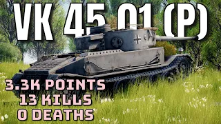 VK 45.01 (P) - 3.3k - 13 Kills - 0 Deaths - RB - War Thunder