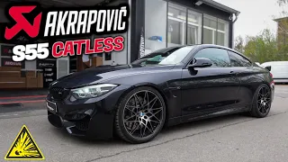 AKRAPOVIC CATLESS DOWNPIPES passend für BMW M4 F82 2020 OPF + MHD STAGE 2+ TUNING