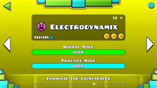 Geometry dash-Electrodynamix con 2 coins (porque soy noob)