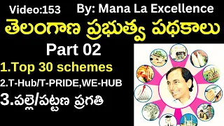తెలంగాణ ప్రభుత్వ పథకాలు Part 02 ||Telangana schemes explained in Telugu