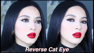 VIRAL REVERSE CAT EYE + BOLD RED LIP | INSPIRED BY SPENCER