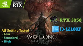 Wo Long : Fallen Dynasty | RTX 3050 ft i3-12100F | All Setting Tested