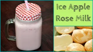 Ice Apple Rose Milk || Palmyra Palm Fruit Rose Milk || Nungu Rose Milk || Summer Special Drink