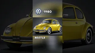 Evolution Of Volkswagen Beetle (1940~2023) #trending #viral #shorts #evolution #volkswagen #car