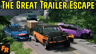 BeamNG Drive - The Great Trailer Escape!