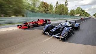 Red Bull X2010 1500Hp Vs 2021 Formula 1 Cars At Le Mans | Assetto Corsa 4k