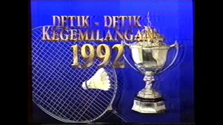 Detik Detik gemilang Piala Thomas 1992. Malaysia melawan Korea, China