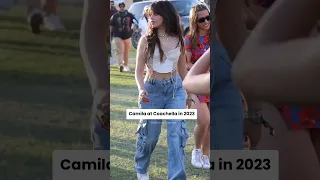 Camila at Coachella in 2022 Vs 2023 #camilacabello #edits #shorts #viral