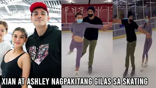 Xian Lim at Ashley Ortega GANITO PALA KAHUSAY  MAG FIGURE SKATING!