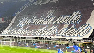 Inter Juve coreografia live da San Siro spettacolo sugli spalti, in campo non ci siamo assolutamente